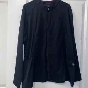 Purple Label Black Scrub Jacket
